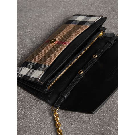 burberry replica house check wallet black|is burberry blue label authentic.